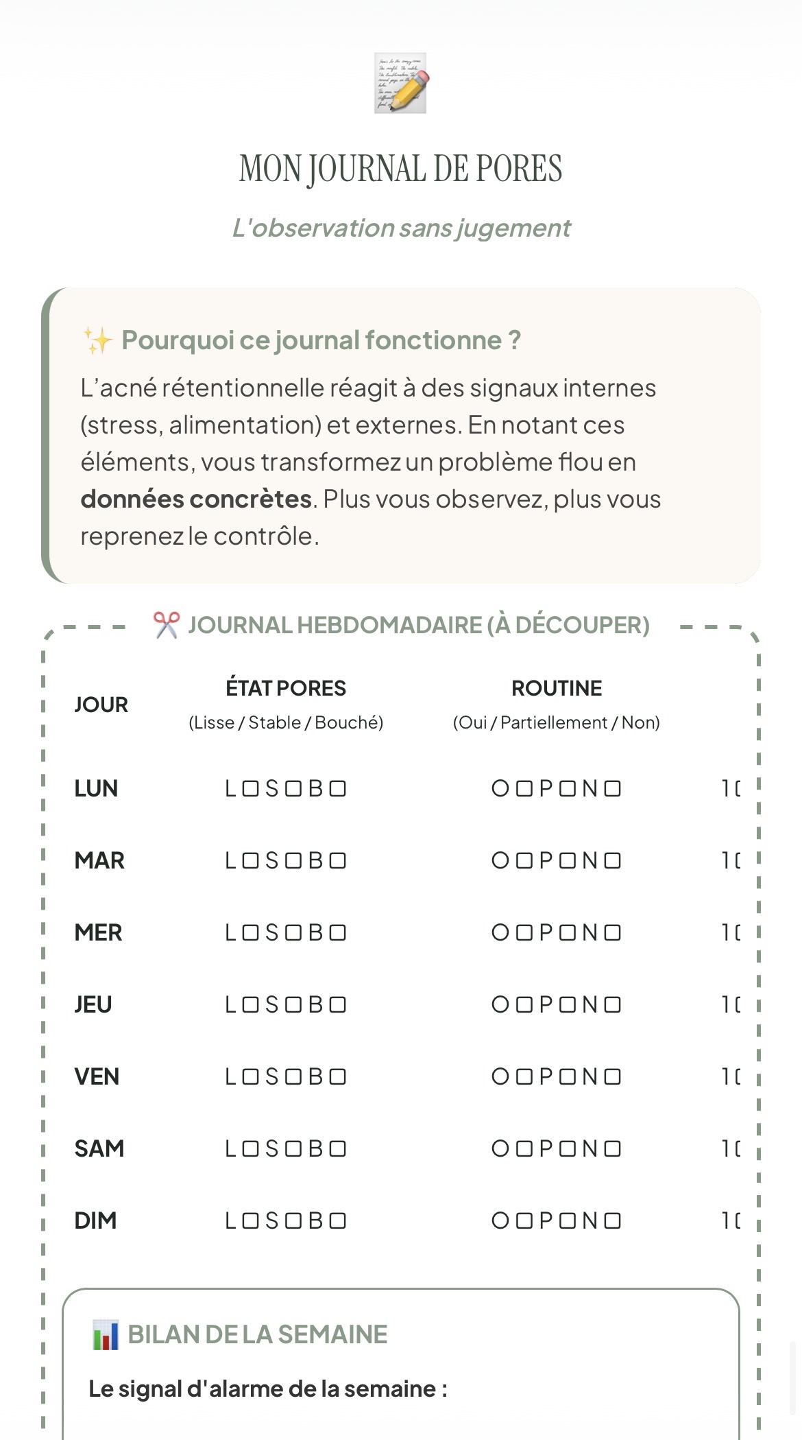 Journal de Pores